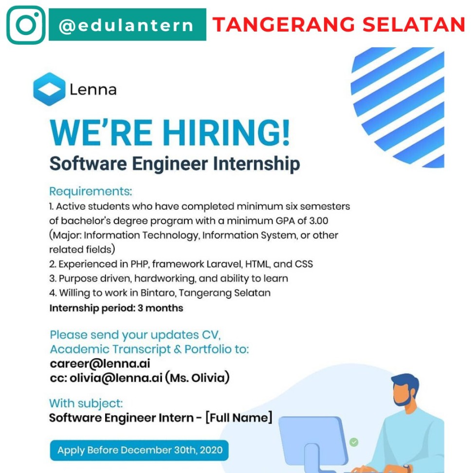 Edulantern INFO MAGANG on X: "[TANGERANG SELATAN] MAGANG SOFTWARE